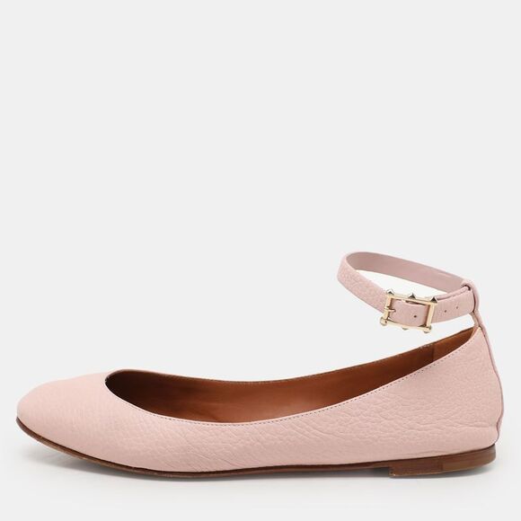 Valentino Beige Leather Ankle Strap Ballet Flats Size 36,New Products : American Fashion Style Bags On Sale